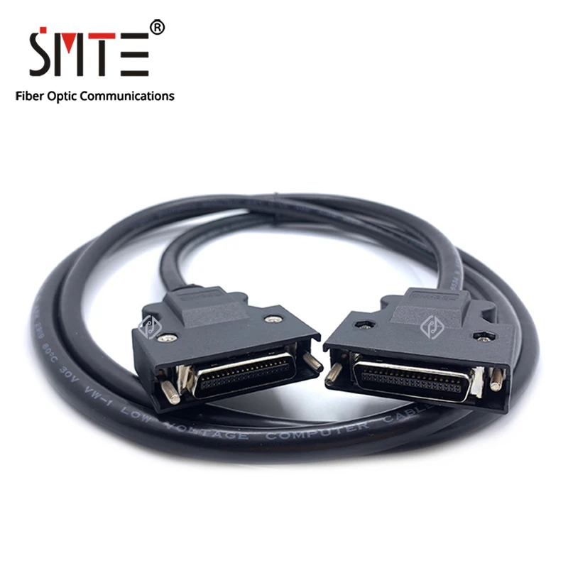 HPCN36 SCSI Cable Male To Male line Pierced/Welded Wire Female Head Iron Shell Type 1.5 Meters