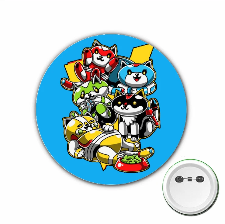 3pcs Game Neko Atsume Cosplay Badge Cartoon Cute cat Brooch Pins for Backpacks bags Badges Button Clothes Accessories