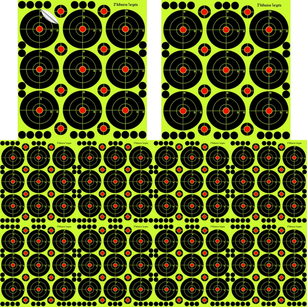 Splatter Splash & Reactive(Color Impact) Shooting Sticker Targets(Bull\'s Eye) 3\