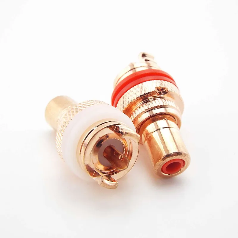 High-end RCA Adapter Jack HIFI Terminals Pom Insulation Socket AV Terminal Phono Audio Video Connector