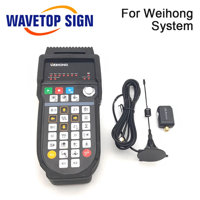 WaveTopSign نظام التحكم في آلة الليزر الألياف OEM صندوق المقبض اللاسلكي لصديق FSCUT FSCUT2000C CypCut BCS100 BMC1604