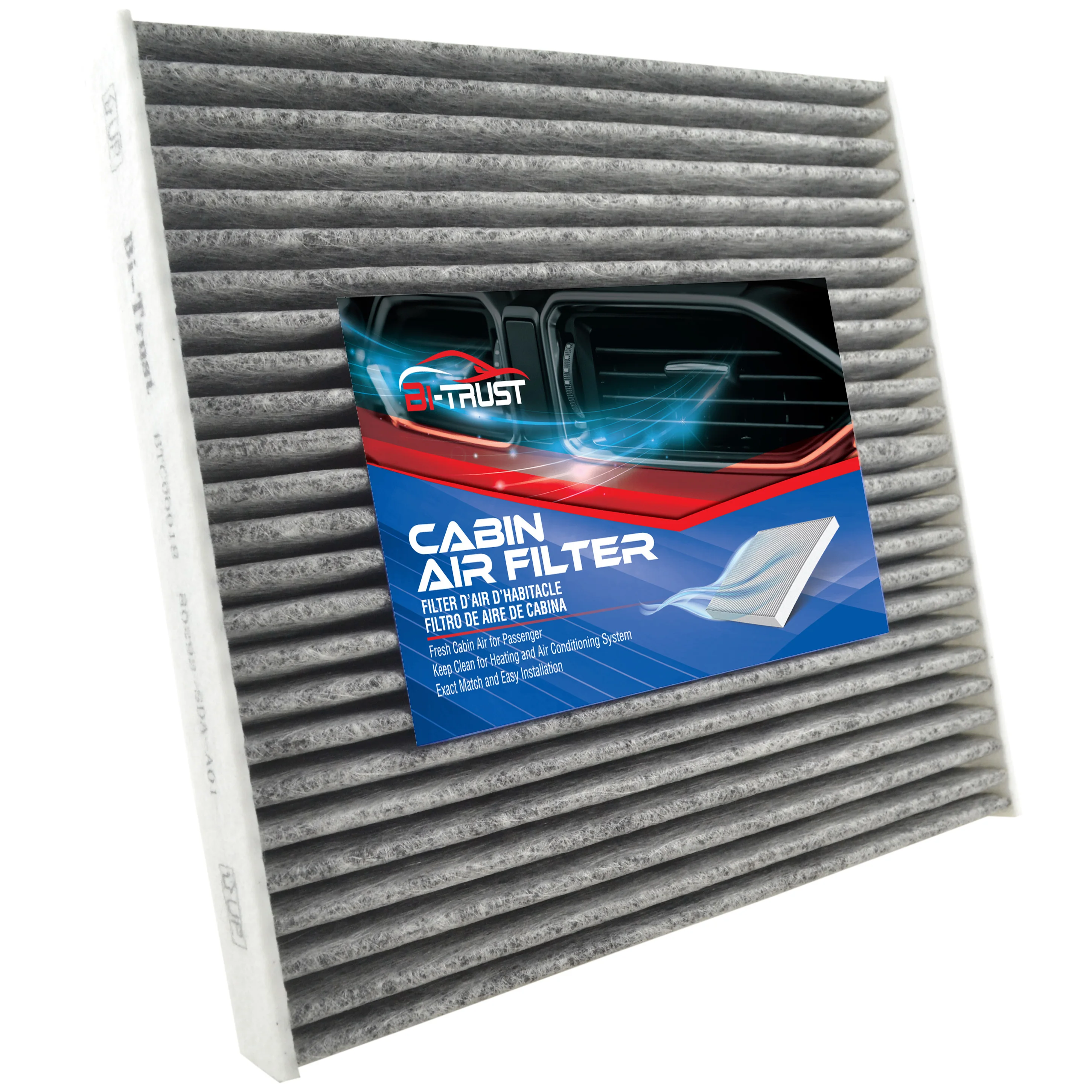 

Bi-Trust Carbon Cabin Air Filter for Honda Civic Accord Crosstour Cr-V Odyssey Passport Pilot Ridgeline Acura Mdx RDX Tl TIX