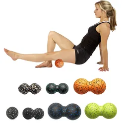 Bola de masaje de cacahuete EPP Lacrosse, Bola de miofascia, Yoga, gimnasio, relajante, aliviar el dolor, equipo de ejercicio