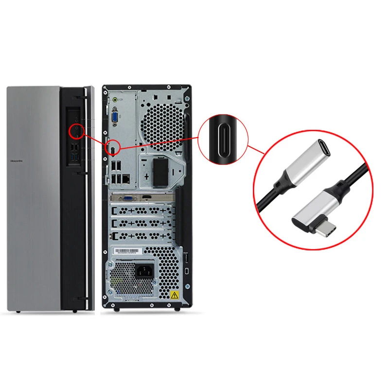 Кабель-удлинитель USB3.1/USB-C, поддержка быстрой зарядки 100 Вт, 5 А, 4K/60 Гц, скорость передачи данных 10 Гбит/с для MacBook Pro, Dell, Asus, HP, Xiaomi