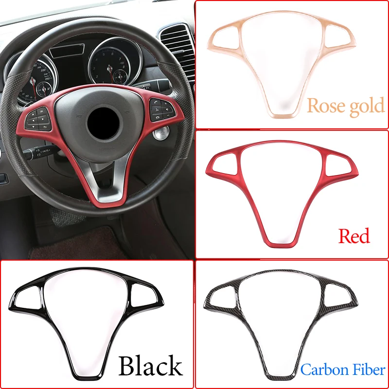 For Mercedes-Benz ABCE GLA CLA GLC GLS GLE class W176 W246 W205 W213 W117 C117 X156 X253 W447 ABS car steering wheel frame trim