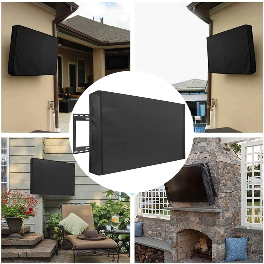 Outdoor TV Cover 22\'\' To 70\'\' Inch Weatherproof and Waterproof  TV Screen for Outside TV Enclosure Moving TV Display Protectors