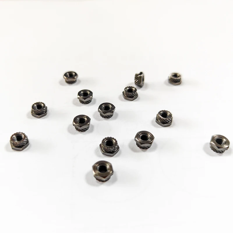 20pcs Model Airplane Accessories M3 Hexagonal Flower Teeth Pressure Riveting Nut Through Machine Multi-Rotor Drone Special