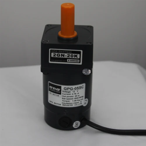 12V/24V/30W/DC Gear Motor Adjustable Brush GPG-05SC 2GN-30k 1.92A 1800rpm Gear Box