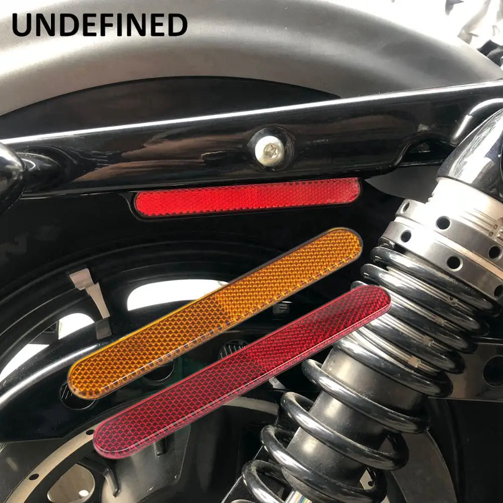 2PCSรถจักรยานยนต์สะท้อนแสงสติกเกอร์Saddlebag Latch CoverคำเตือนความปลอดภัยสำหรับHarley Dyna Softail Sportster XL Fatboy Touring