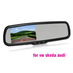 Interior Rear View Mirror Monitor For VW Golf MK4 MK5 MK6 Jetta Passat B5 B6 Polo Tiguan Bora anti-glare upgrade