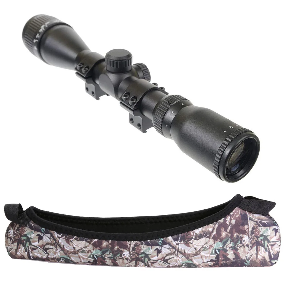 Rifle Scope Cover Dustproof Scope Wrap Cover Pro Camouflage Neoprene Sight Protection Cases Outdoor Hunting Accessories