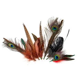 Feather Flowers/Clip Headdress Accessory / Hats with Feathers / Floral 1Piece Wedding / Special Occasion / Horse Race Headpiece