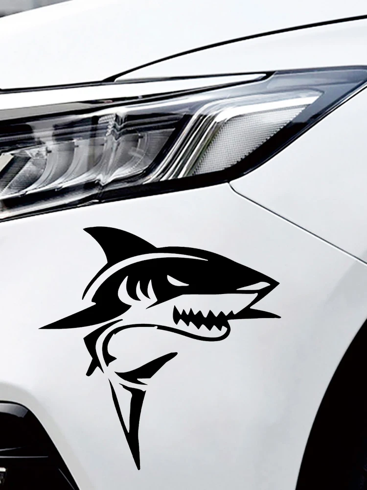 CK20495 # decalcomania in vinile fustellato Shark Car Sticker decorazioni Auto impermeabili sul finestrino posteriore del paraurti della carrozzeria