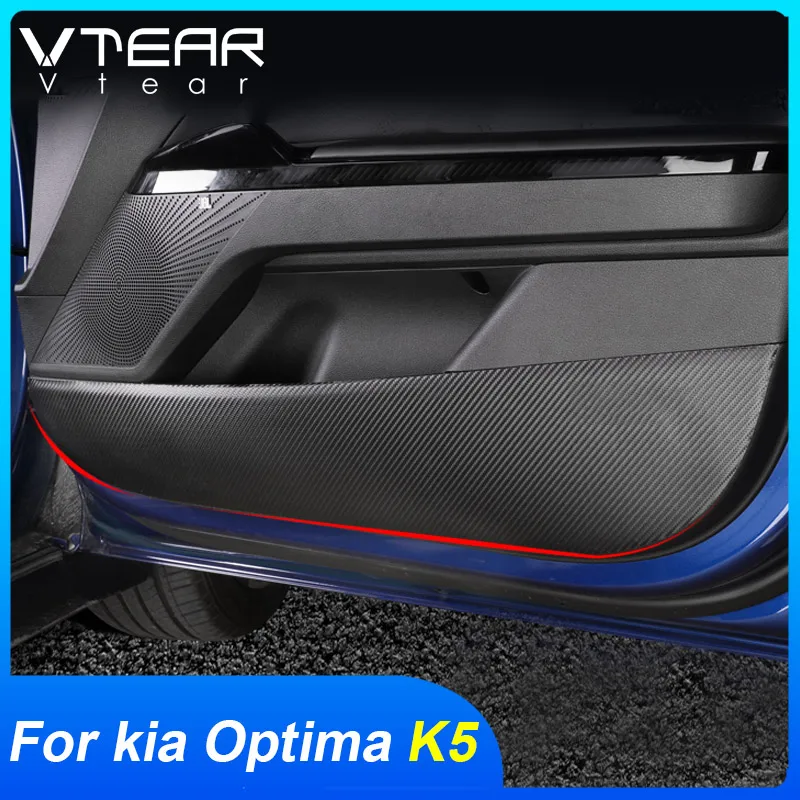 Vtear For KIA Optima K5 DL3 Door and B pillar anti-kick sticker trim Car decoration Glove box cover interior accessories 2021