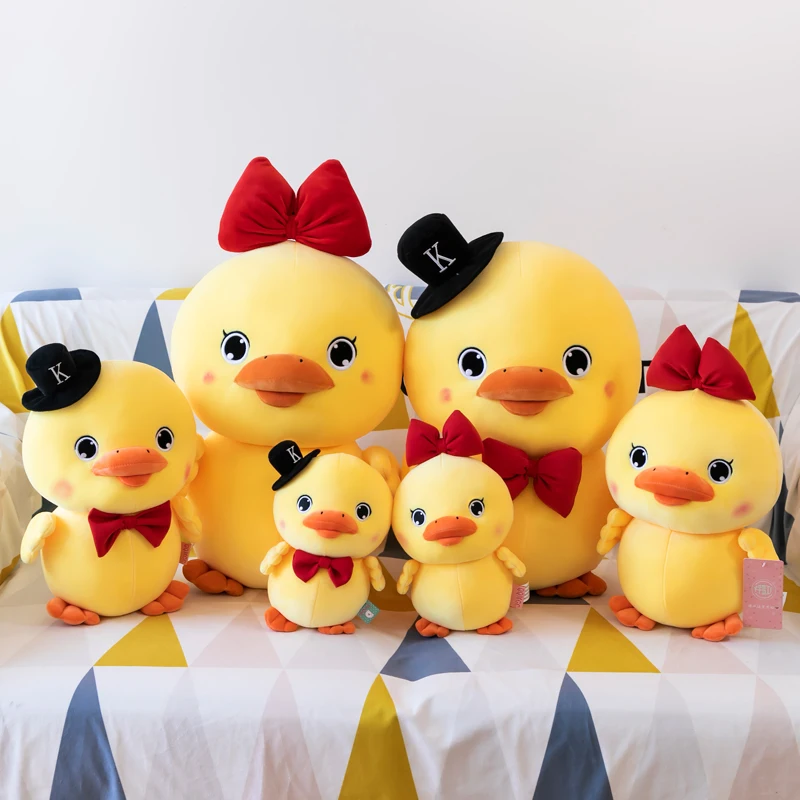 Cartoon Cute LaLafanfan Cafe Duck Plush Toy Stuffed Soft Kawaii Couple Duck Doll Animal Pillow Birthday Gift for Kids Children