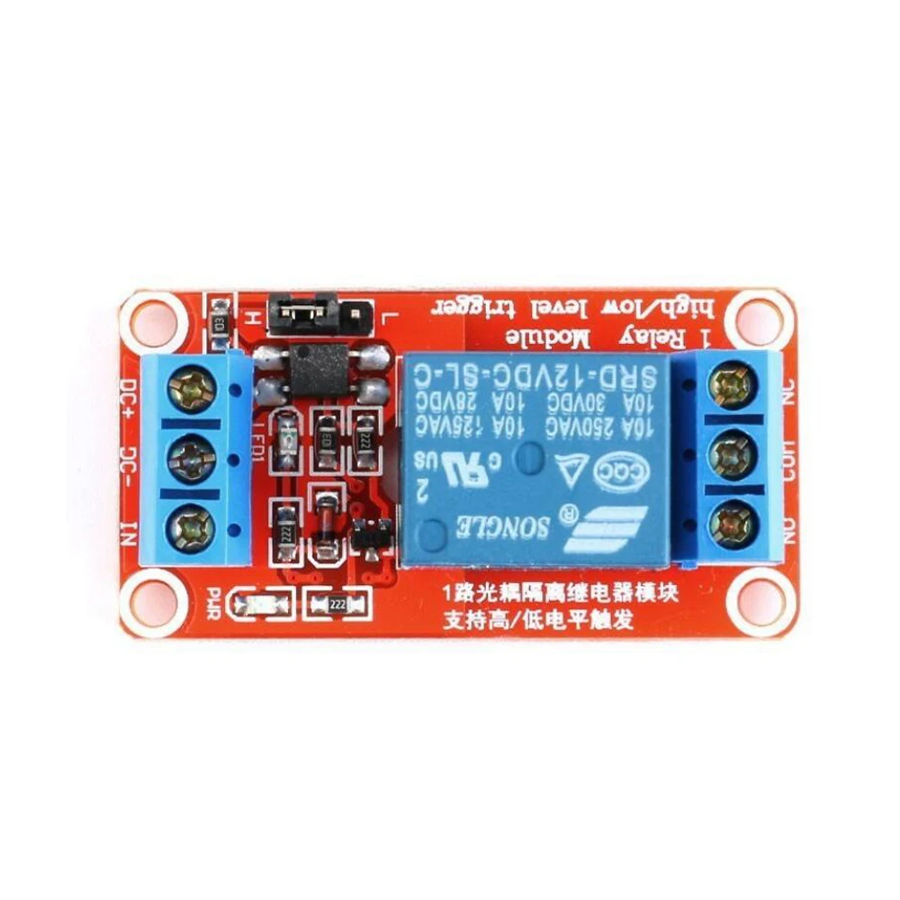 12V  Relay Module Board Shield Optocoupler Road High and Low Level Trigger Relay for Access control