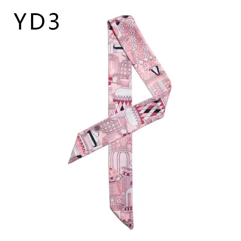 Fashion Bag Scarf Ladies Luxury Twill Beach Outing Decoration Silk Scarf Skinny Tie Bag Ribbon Fashion Hair Band Bandana JK19