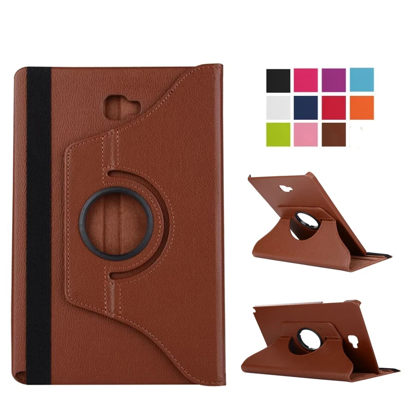 360 Rotating Smart Case For Samsung Galaxy Tab A 10.1 2016 P580 P585 With S Pen PU Leather Flip Stand Holoder Tablet Cover Shell