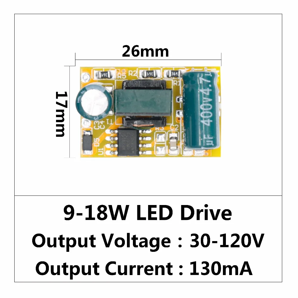 Led-treiber 9W-18W Netzteil Konstantstrom 75-250mA 30-120VAutomatic Spannung Control Beleuchtung Transformatoren Für LED