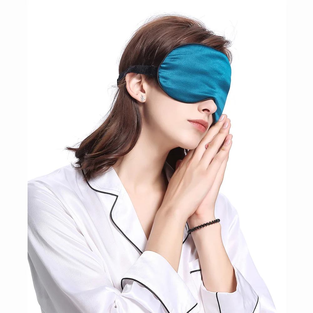 LILYSILK Silk Eye Mask Sleep With Black Trimming Luxury Men Women Final Sale Free Shipping