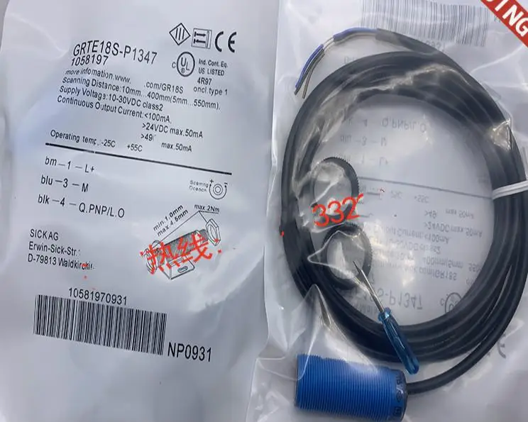 

2pcs New High Quality sick Photoelectric GRTE18S-P1347 GRTE18S-N1347 GRTE18S-P1342 GRTE18S-N1317 GRTE18S-P1317 GRTE18S-N1342