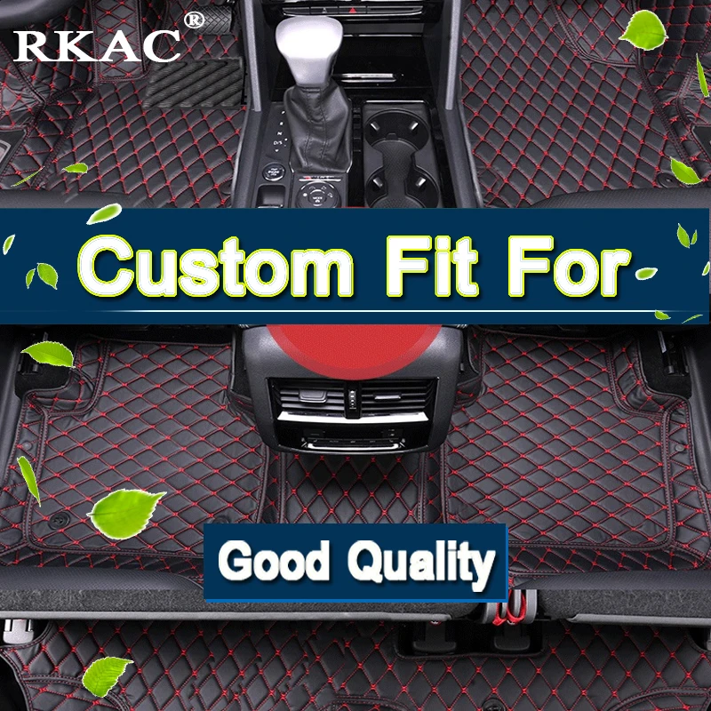 Good quality! Custom full set car floor mats for Audi Q7 7 seats 2015-2006 waterproof non-slip carpets  Leather Mat  accesoire