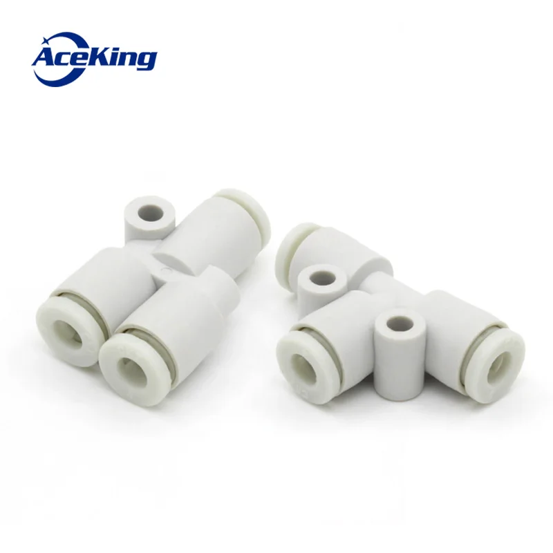 

10 pcs KJU mini, Y, T, equal diameter, variable diameter, T, tee, quick connector, kjt04-00, kju06-00, cylinder connector