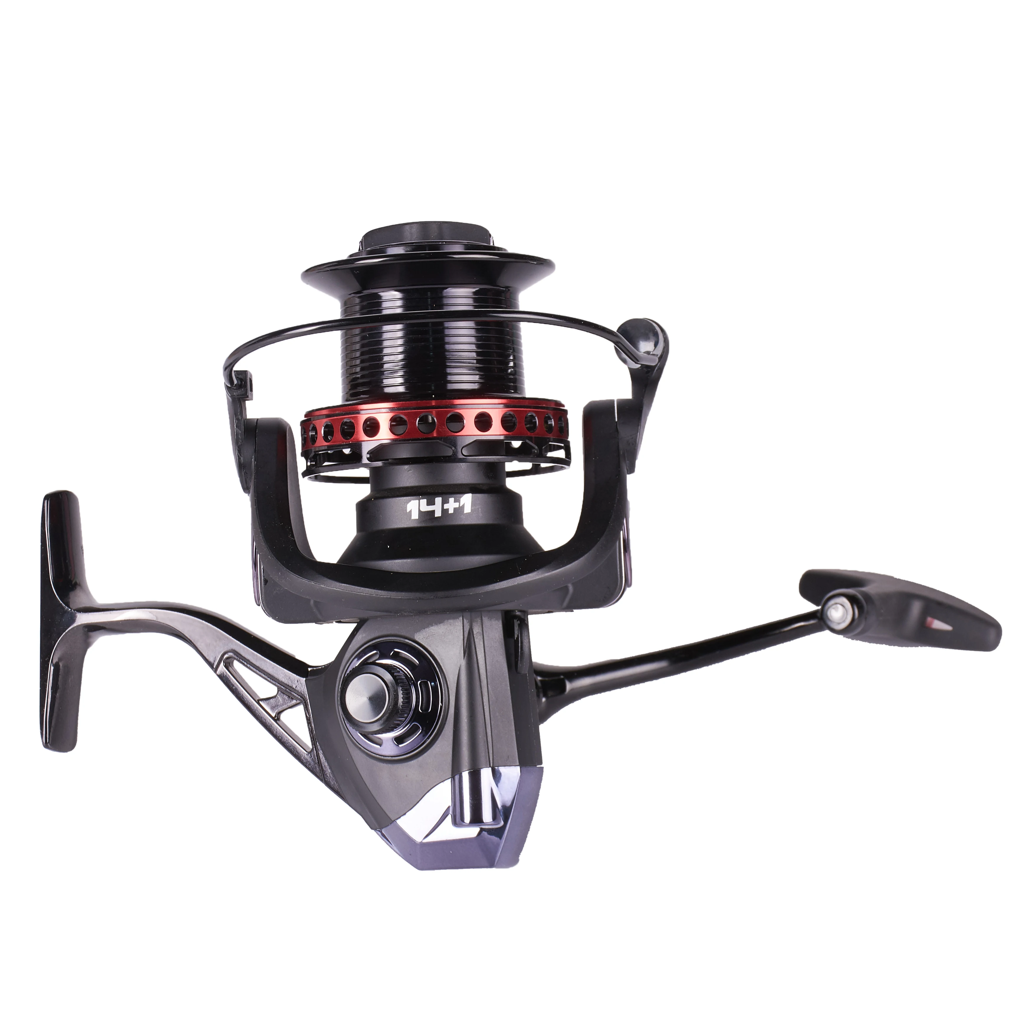 HiUmi Screw In Power Handle Surf Fishing Casting Reel 14+1 Ball Bearing 4.1:1 Full Metal Spinning Fishing Reel