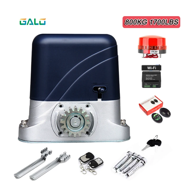 300-1400KGS 24V 220VAC Sliding Gate Operator opener of ACDC Motor as Door Closer Engine with Safety sensor wifi controller kit