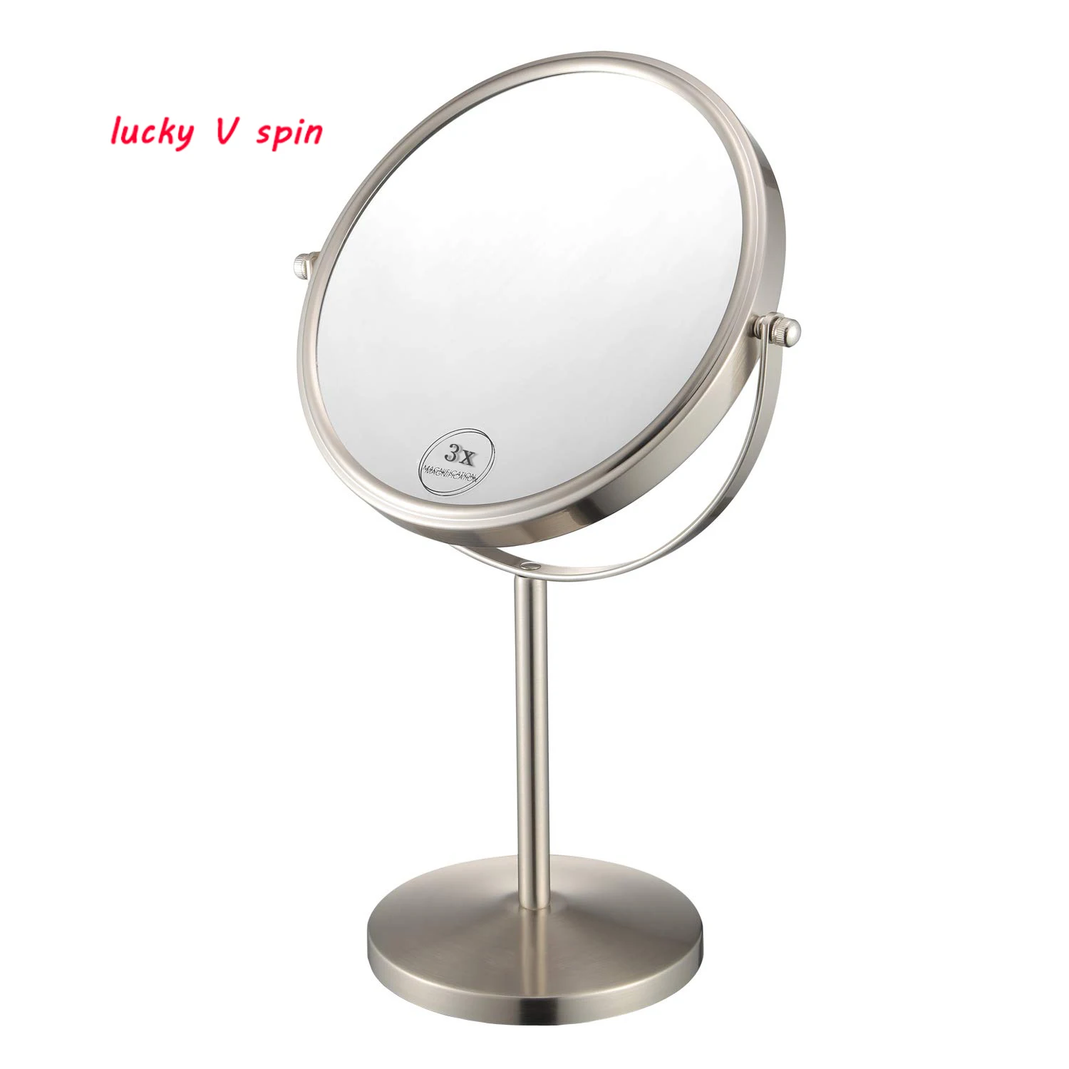 8-Inch Double Sided  360 Rotating Vanity Tabletop  Cosmetic Mirror with 3X Magnification Makeup Mirror