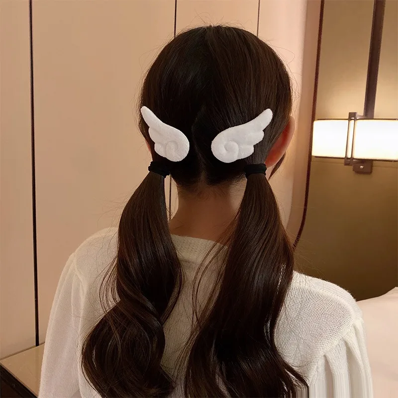 Super Cute Angel Wing Plush Hairpin Children Girl Hair Clip Accessories Barrettes Hairgrip Headdress Headwear Hairclip Ornaments