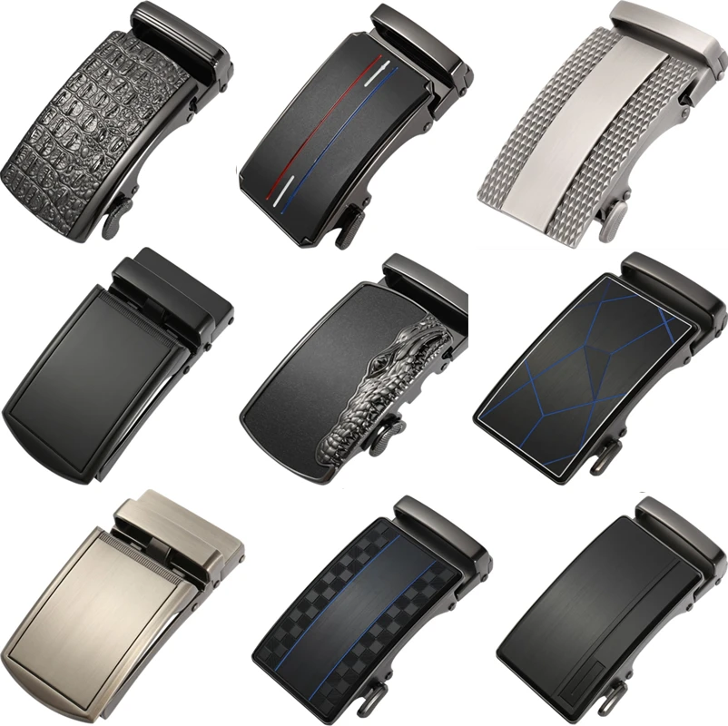 New Genuine Men's Belt Head, Belt Buckle, Leisure Belt Head Business Accessories Automatic Buckle 3.5CM Men Luxury Fashion Belts