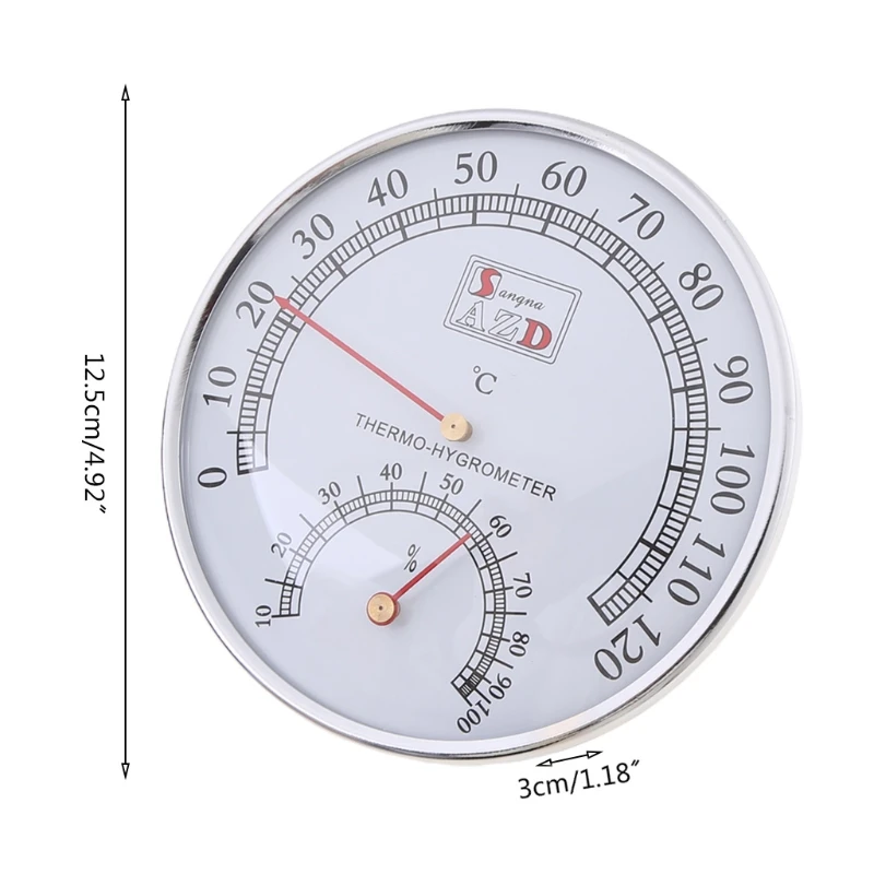 Sauna Thermometer metal Case Steam Sauna Room Thermometer Hygrometer Bath And Sauna Indoor Outdoor Used Au11 21 Dropshipping