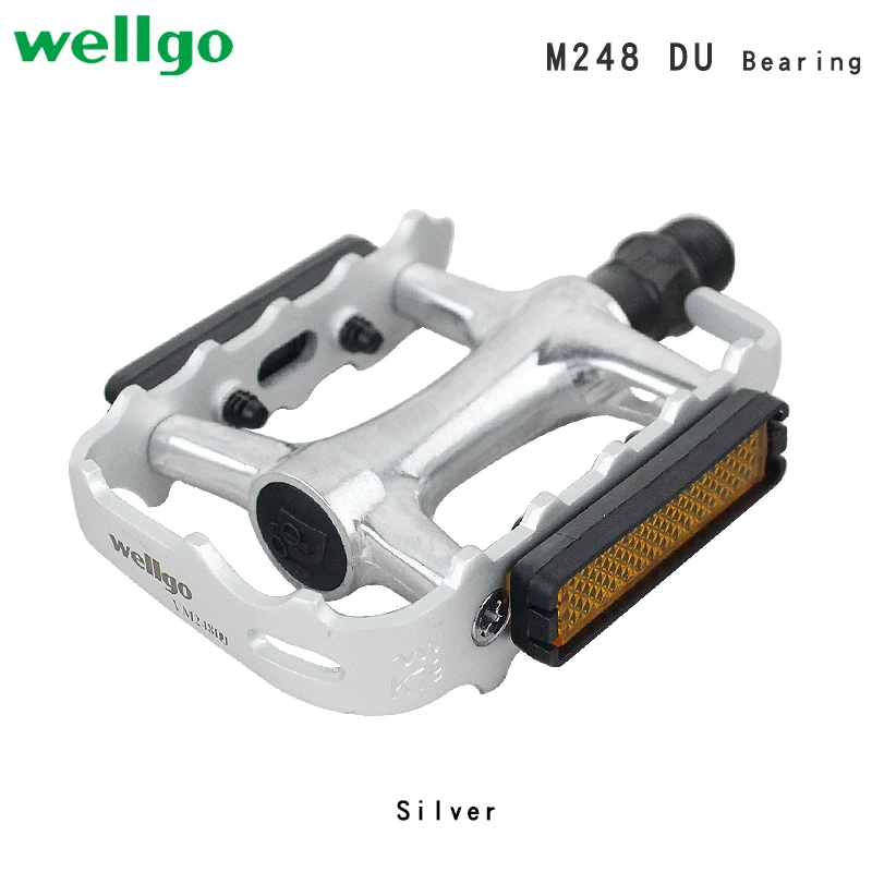 Wellgo MTB bicycle pedal M248 Du Palin bearing pedal folding bicycle aluminum alloy pedal mountain bike parts