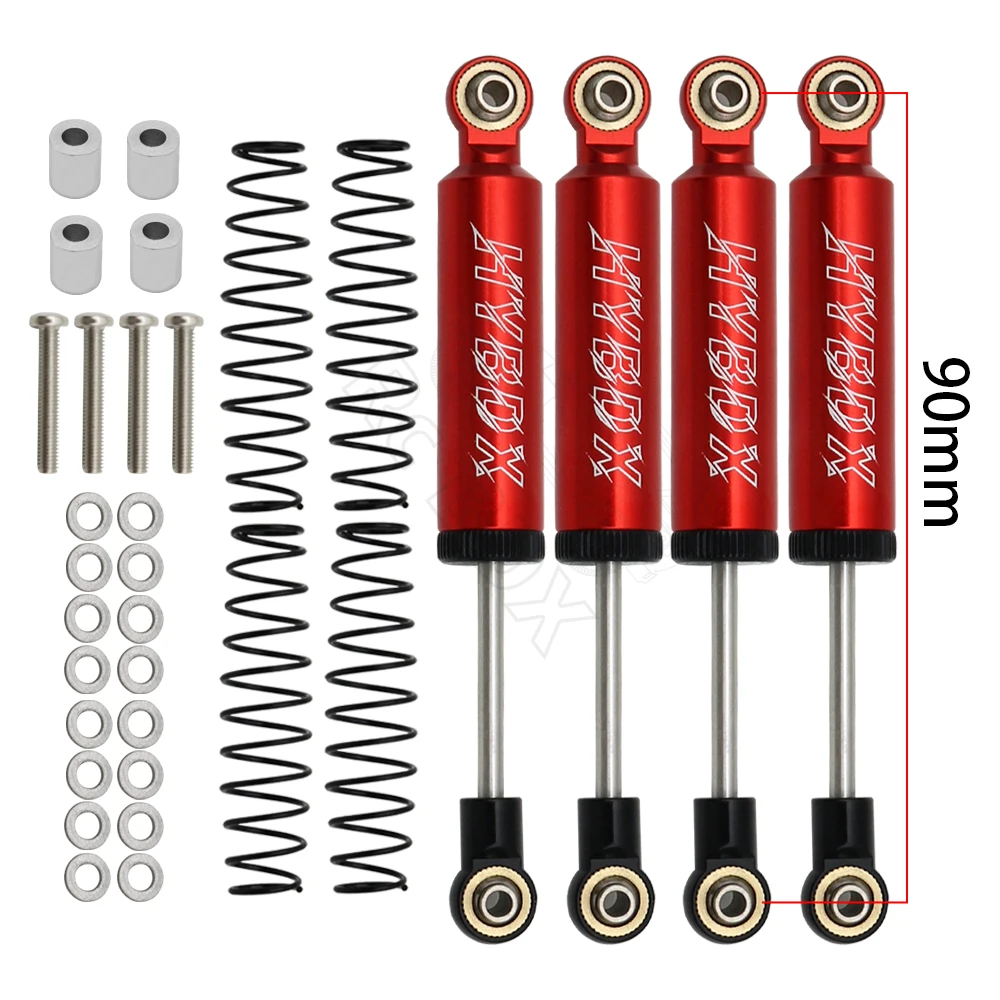 RC Car Built-in Spring 70/80/90/100/110mm Shock Absorber Damper For 1/10 RC Crawler Axial SCX10 ii RBX10 Wraith TRX-4 MST Redcat