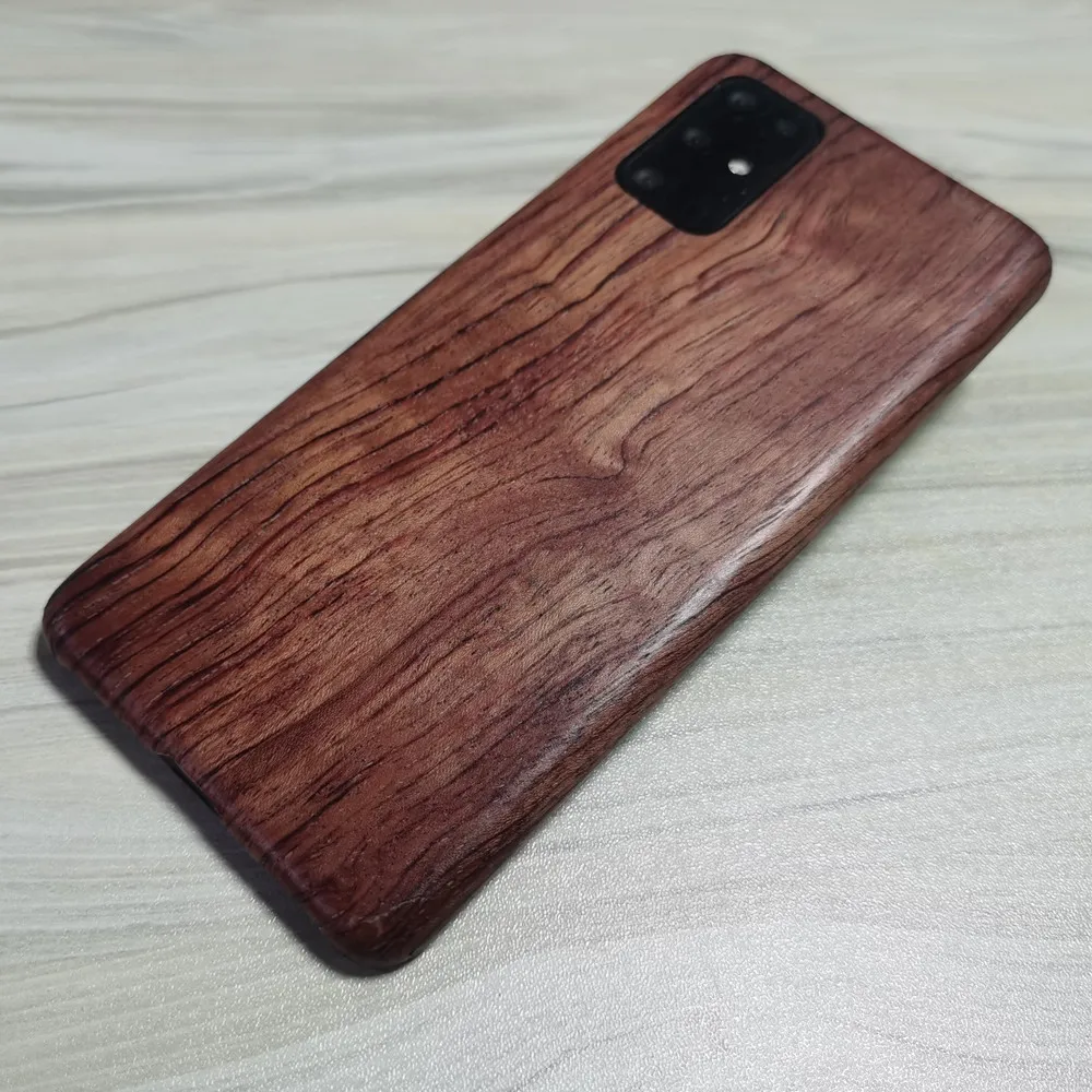 walnut Enony Wood Rosewood MAHOGANY Wooden Back Case Cover For Samsung Galaxy S22 Note 20 / S20 S20+ Plus S21 S20 Ultra