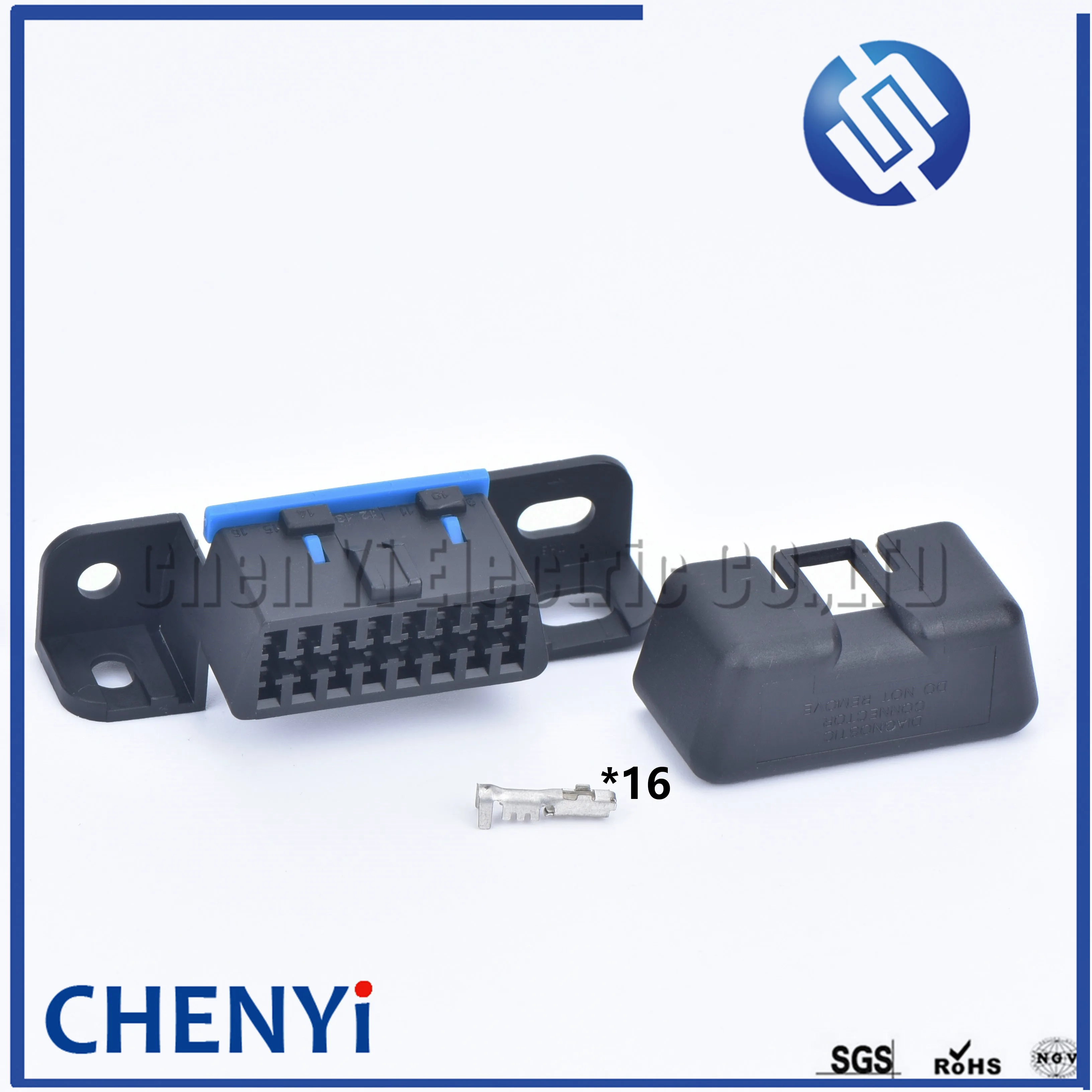 OBD 16 pin obd2 Connector OBD2 male Female Connector OBD 2 Wire Sockets obd Adapter Diagnostic Tool ODB MG610761-5 For car