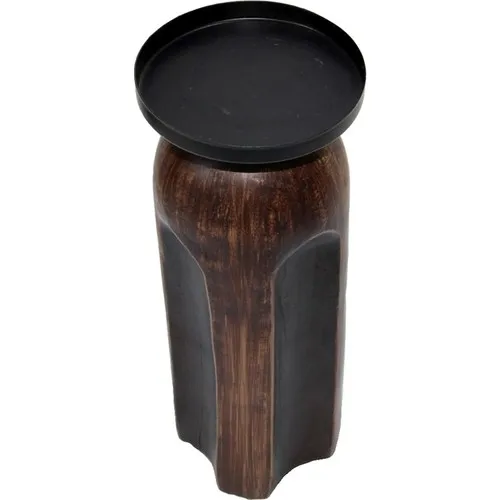 Dekorsende Wood Look Candle Holder Small