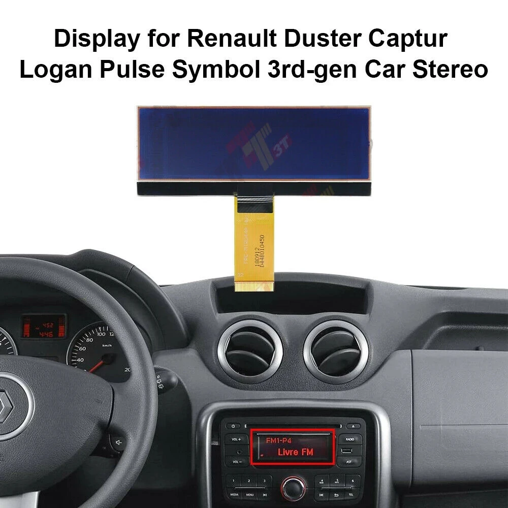 Dashboard LCD Display for Mercedes Citan Renault Kangoo II Duster Captur Logan Pulse Symbol 3rd-gen Car Stereo