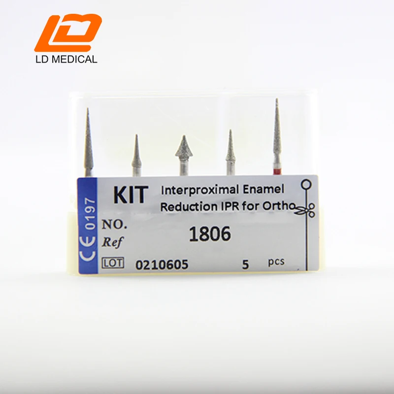 Dental Diamond burs Kit 1806 High Speed Grinding Interproximal Enamel Reduction (IPR) for Ortho high quality burs