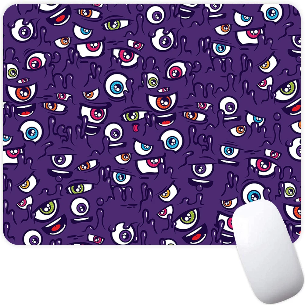 

Anime Evil Eyes Pattern Small Gaming Mouse Pad Computer Office Mousepad PC Gamer Mouse Mat Laptop Mausepad Keyboard Mat Desk Pad