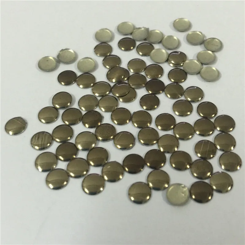 1440pcs/10gross 5*5mm Round Antique Brass Studs Hotfix Iron On Nailheads Glue FlatBack DIY Rhinestuds Garments Accessories