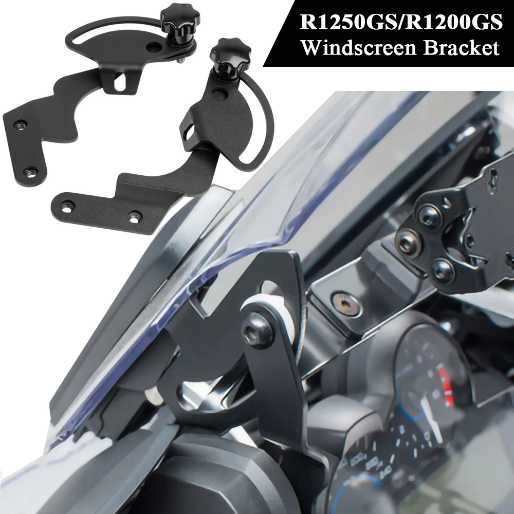 Motorcycle Stainless Steel Windshield Support Holder Windscreen Strengthen Bracket Kits For BMW R1200GS LC ADV R1250GS Adventure