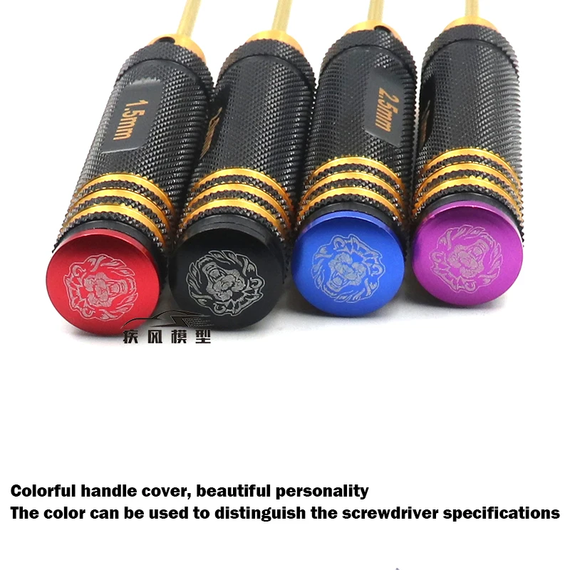 Ajrc 4 teile/satz Titan Überzug 1,5/2/2,5/3mm Sechskant-schraubendreher Schraubendreher Tool Kit Für Rc modell Auto Boot Flugzeug – Detail 7