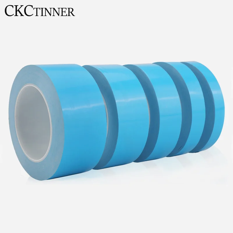 25m/roll 3mm-8mm 4mm 5mm wide Transfer ribbon double side thermal conductor adhesive tape for PCB Chip LED heat sink