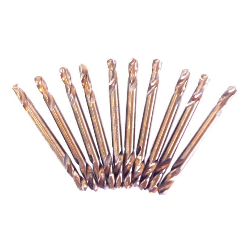 BOSI 10PC-Pack 4.2x55mm Double-End Drill Bit High-Speed Steel 135-Degree Split Point