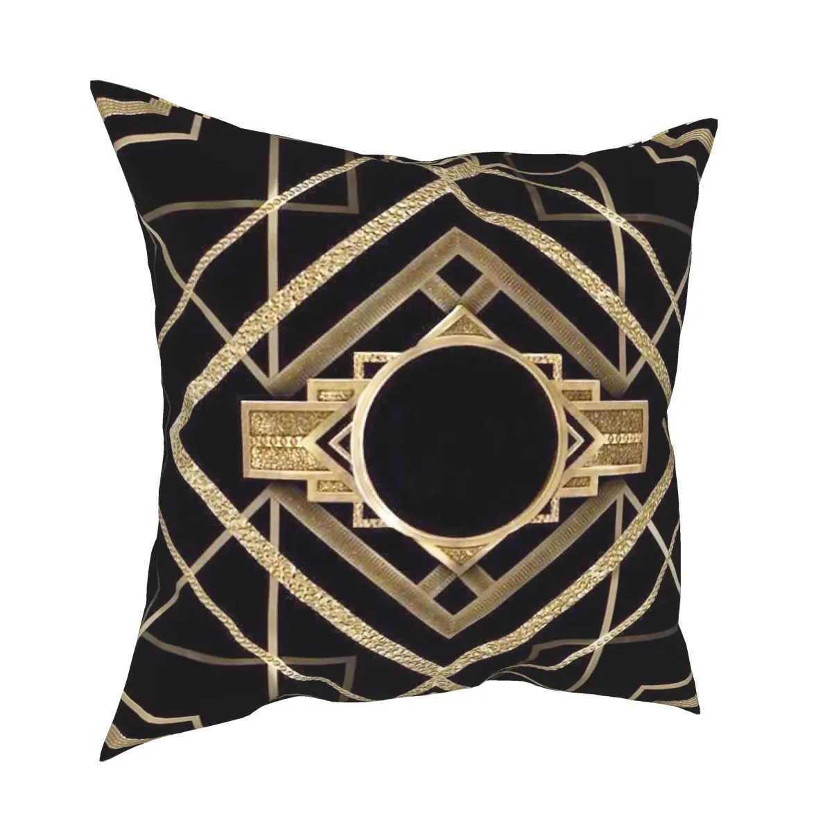 Art Deco Vintage The Great Gatsby Square Pillowcase Polyester Pattern Decor Pillow Case Sofa Seater Cushion Cover 18