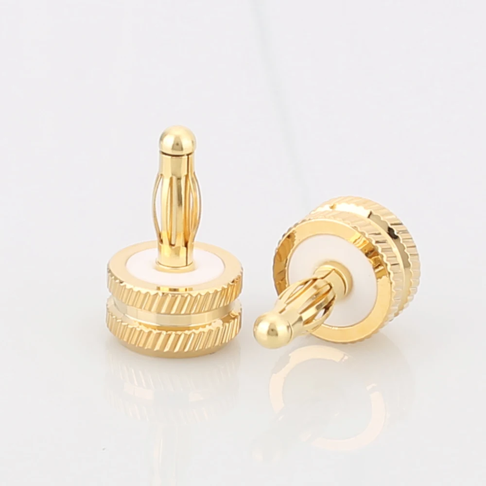 Hifi audio 8pcs gold plated Noise Stopper Amplifier Terminal Binding Post Caps