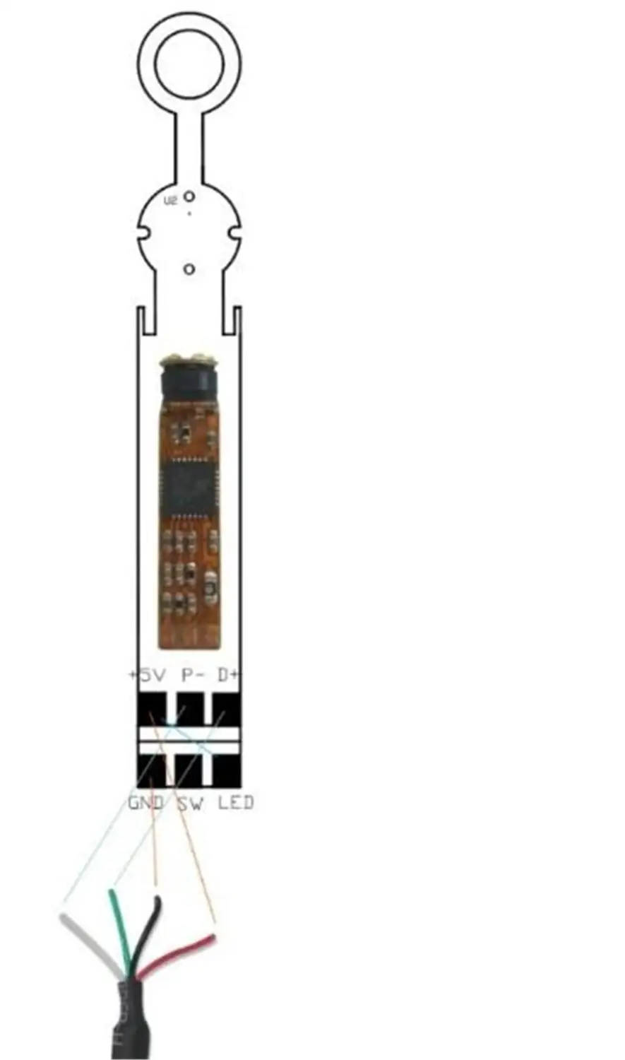 Módulo de endoscopio USB de 4,5 mm CMOS inspección por boroscopio otoscopio cámara microscopio digital