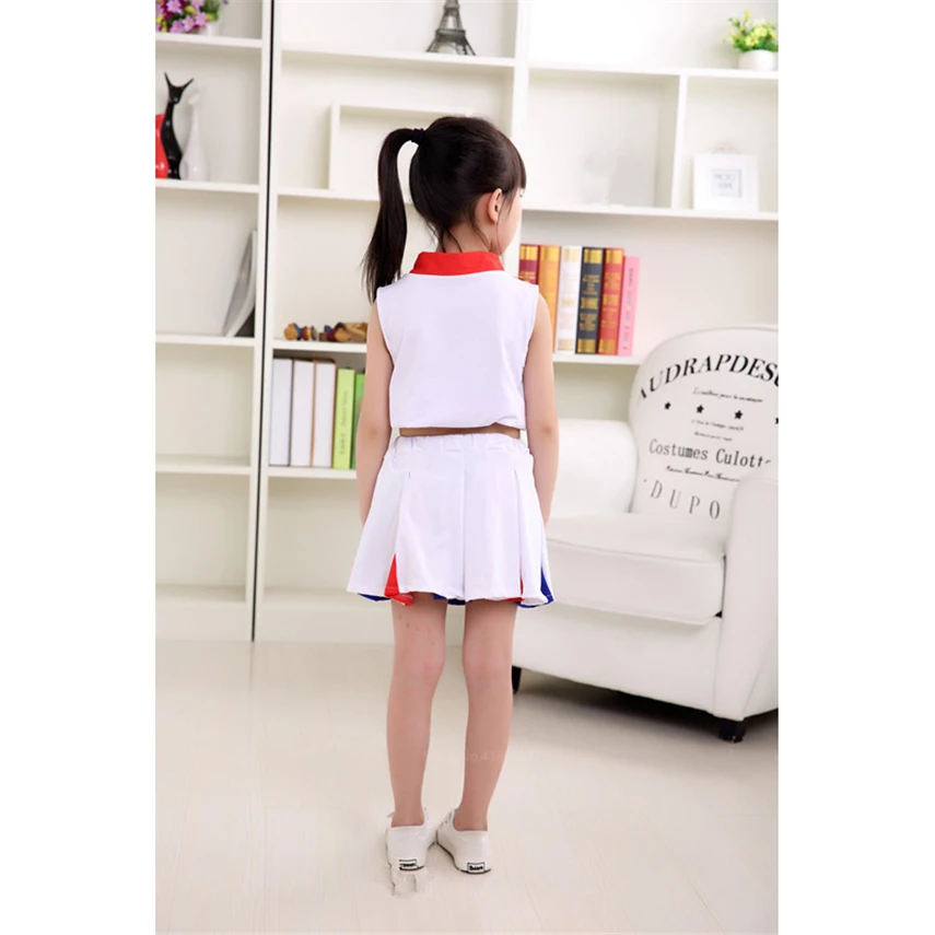 Uniforme Escolar de porristas para niña, traje de competición, equipo de baile, rendimiento, conjunto de ropa para estudiantes universitarios